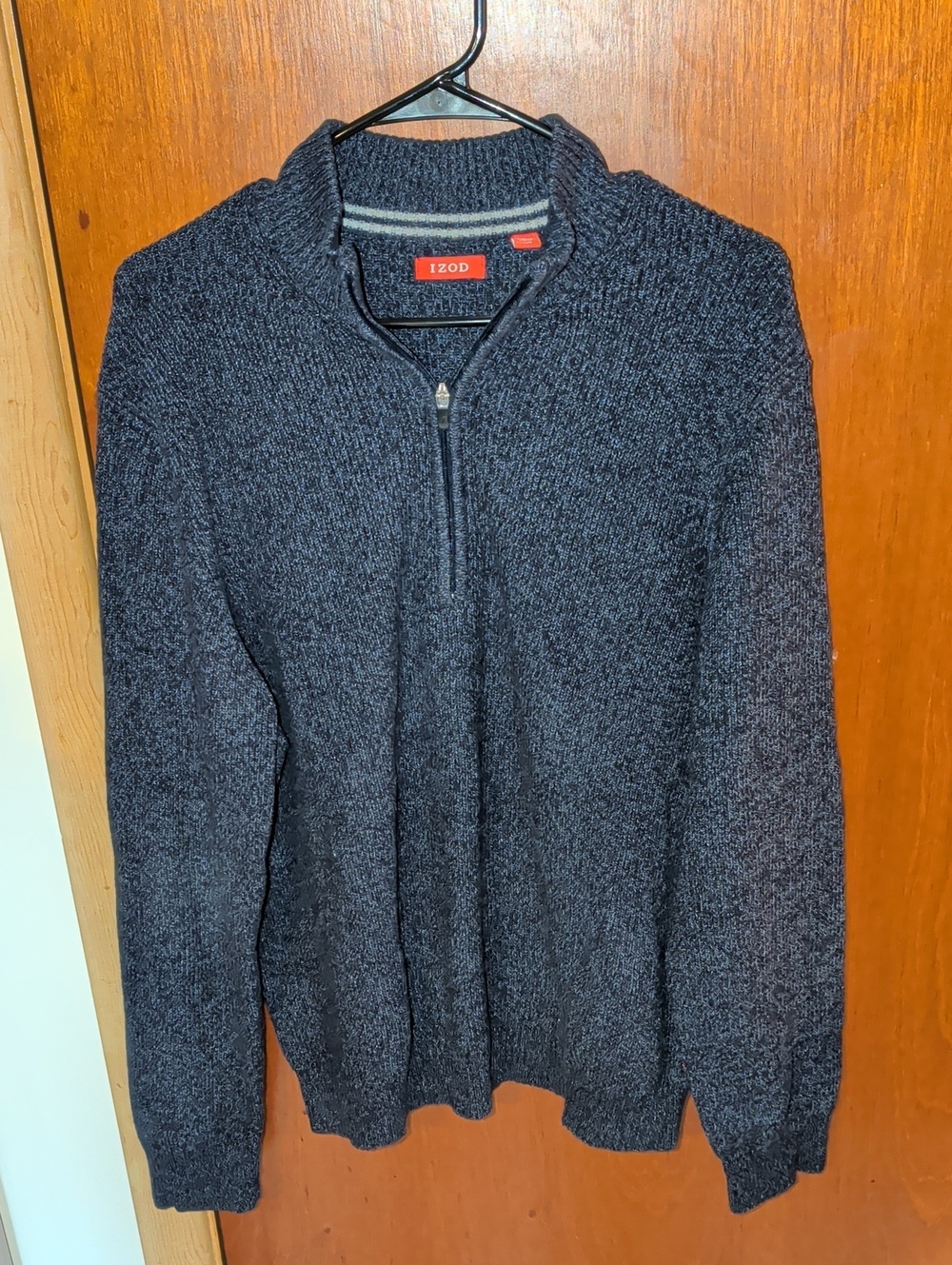 Izod Men’s Dark Navy Zip-Up Sweater